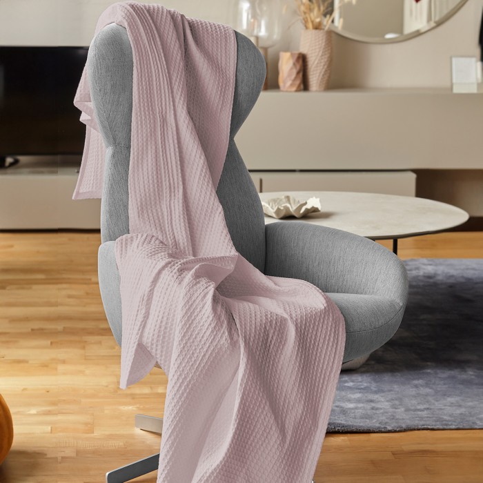 Plaid de algodón Estelia BANUS-Rosa